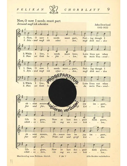 Now o now i needs must part